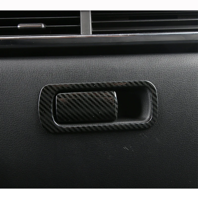 

Stainless steel For Mazda 3 Axela 2019 2020 Accessories Car copilot glove Box handle bowl Cover Trim Sticker Car Styling 2pcs