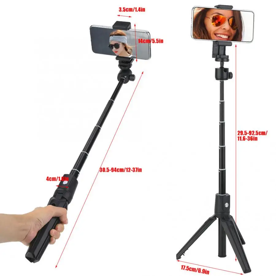 Monopod 2 In 1 Selfie Stick Tripod Stand with Remote Control for Android for IOS Mobile Phone Perche Selfie Stick Tripod