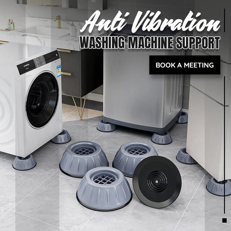 4pcs/set Anti Vibration Washing Machine Support Anti-slip Raise Height Feet  Pads Shock Noise Cancelling Machine Support - Furniture Pads - AliExpress