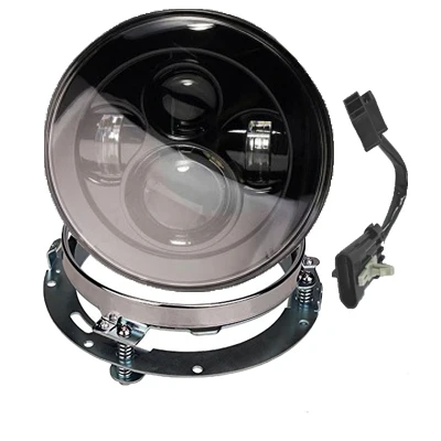 7 ''мотор для Harley светодиодные фары 4,5'' 4 1/2 ''Противотуманные фары для Harley Touring Electra Glide Road King Street Glide с кронштейном - Цвет: 7inch and bracket B