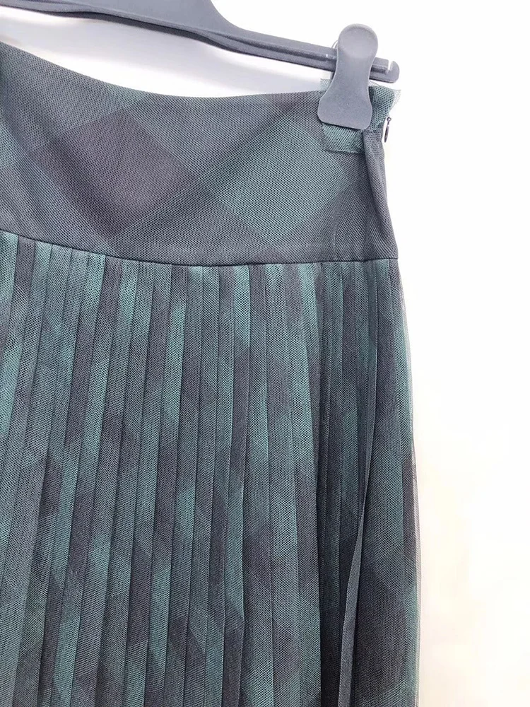 Svoryxiu дизайнерская Высококачественная сетчатая юбка в складку Женская винтажная клетчатая длинная юбка в английском стиле шелковая подкладка