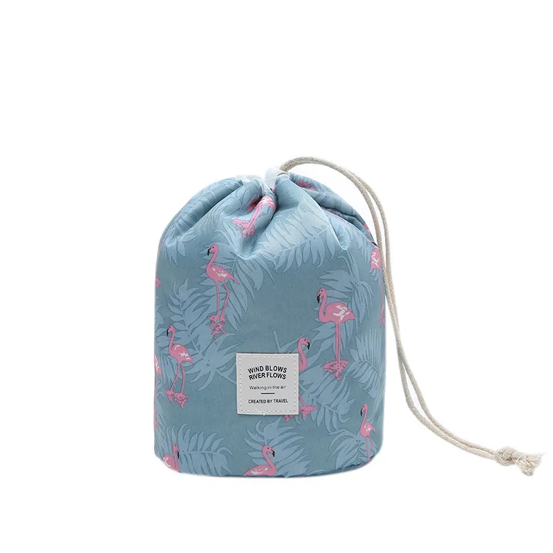 string travel multi-function cylinder waterproof makeup bag to receive a customizable toiletry bags can be customized