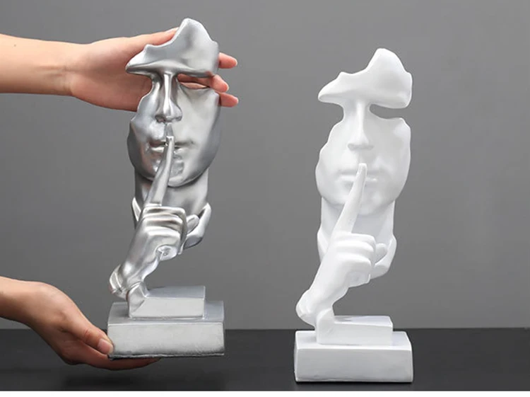 3D Statue Table Decorations Abstract Sculpture Home Decoration Accessories Decorative Art Figurine Office Living Room Decor (4)