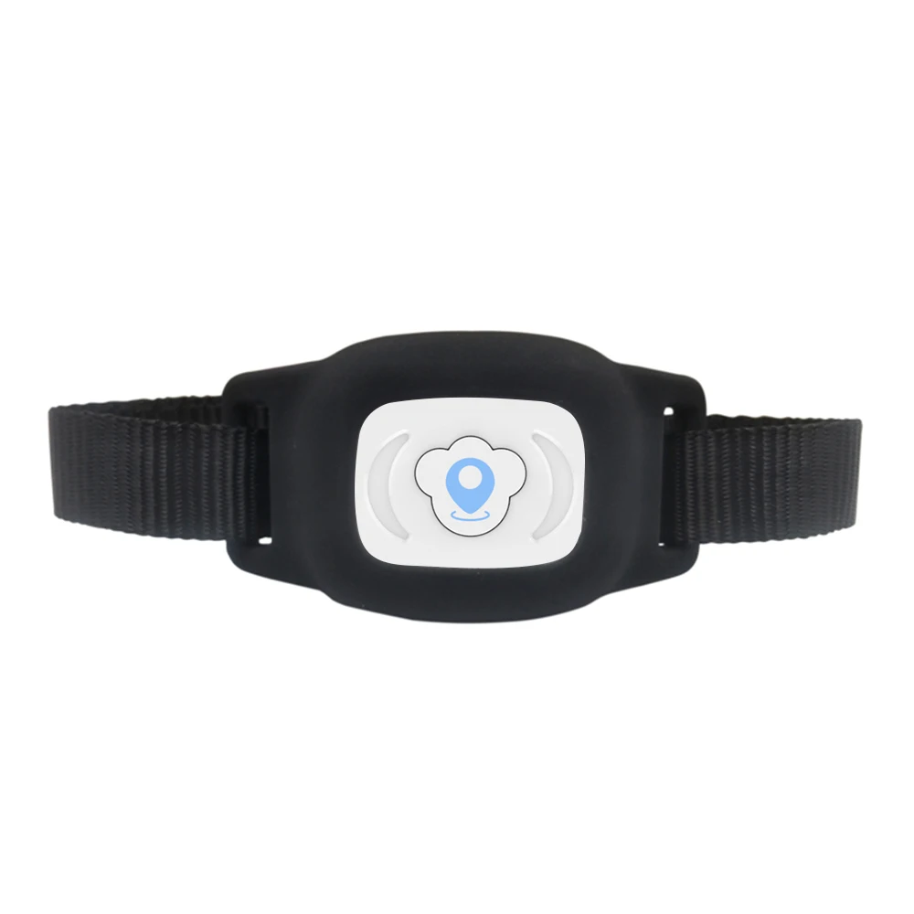 FT01 Мини Pet gps LBS трекер ошейник Смарт водонепроницаемый IP67 для собаки кошки gps LBS SMS позиционирования трека устройства - Цвет: Black