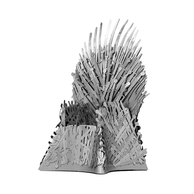

3D Metal Puzzle Iron Throne Model KITS DIY Laser Cut Assemble Jigsaw Toy Gift for Children
