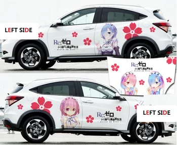 

LEFT SIDE Car Stickers DIY Cute Cartoon Whole Body Styling Modified Anime Pain Car Sticker Waterproof Accessories