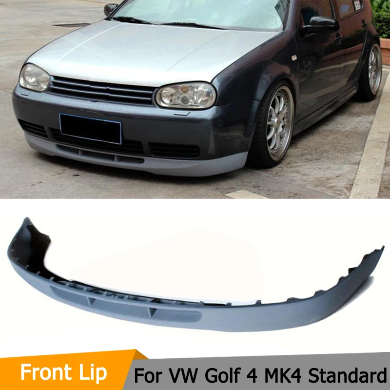 

Car Styling PU Car Front Bumper Lip Spoiler Splitters for Volkswagon VW Golf 4 MK4 Standard 1998-2004 Non GTI Front Bumper Lip