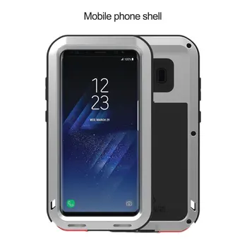 

LOVE MEI POWERFUL FOR GALAXY S8 Phone Case Shatterproof Screen Design Phone Case Round Arc Corners Silicone Protective Case