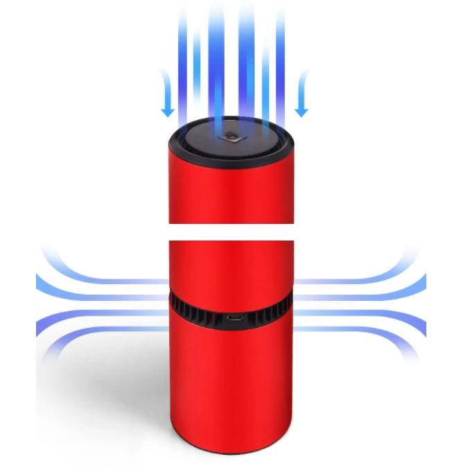Автомобильный очиститель воздуха Lonizer, двойной USB, бесшумный, работающий анион, освежитель воздуха, PM2.5, очиститель пыли и дыма для дома/автомобиля