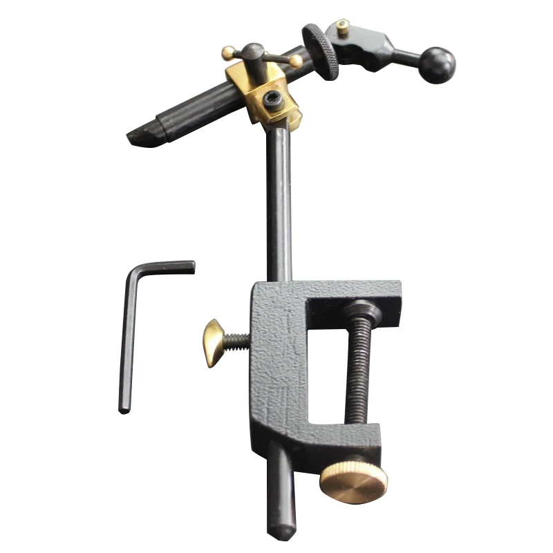 

Rotary Fly Tying Vise C Clamp Steel Hard Jaws 360 Rotating Table Vise of Fly Tying Tools Kit Making Fly Fishing Tools Vice