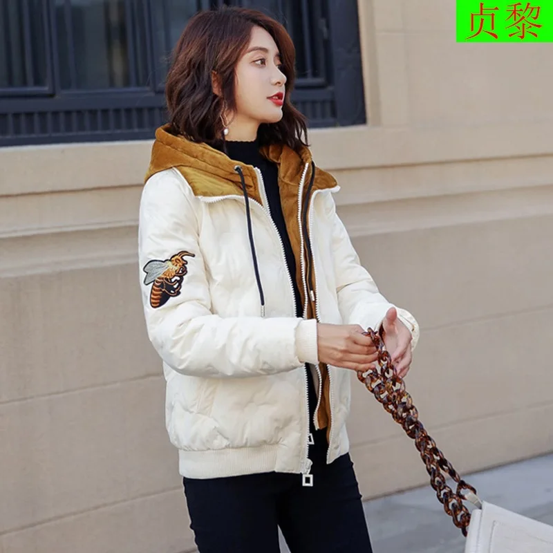 

Korean-style Students INS Small Cotton-Padded Jacket Coat 2018 Winter New Style down Jacket Cotton-padded Clothes Thin Short dow