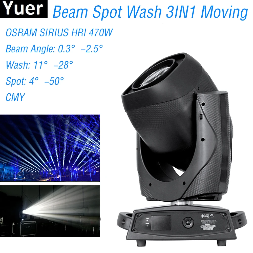 

Beam Spot Wash 3IN1 Moving Head Light Professional OSRAM 470W Moving Head Stage Light DMX 512 Control Dj Light Party Music Disco