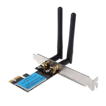 

PCI-E 1200Mbps Wireless Network Card 2.4GHz/5GHZ Dual Band PCI Express WIFI WLAN Card Adapter with Antennas for PC Accessories