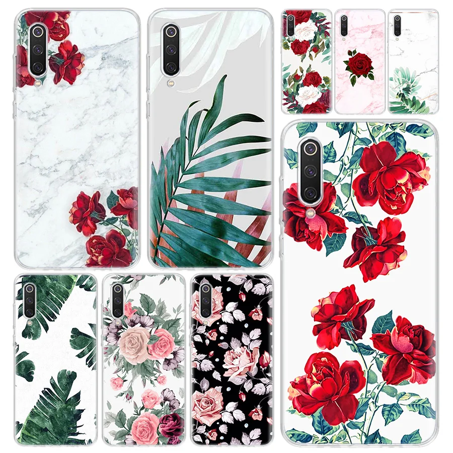 Белый мраморный цветочный чехол для телефона Xiaomi Redmi Note 9S 8 8T 9 7 7A 6 6A 5 5A 4X S2 K20 K30 MI Lite