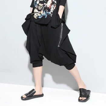 

Women Harem Pants Low Crotch Baggy Joggers Trousers Female Casual Elastic Waist Streetwear Hip Hop Sweatpants Stylish Plus Size