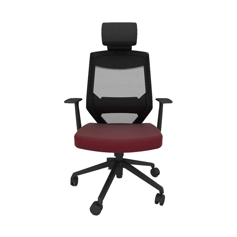 

High Back Headrest Mesh Chair Nylon Lacework Lifting and Lying Chairs Modern Concise Swivel Chair with Adjustable Seat