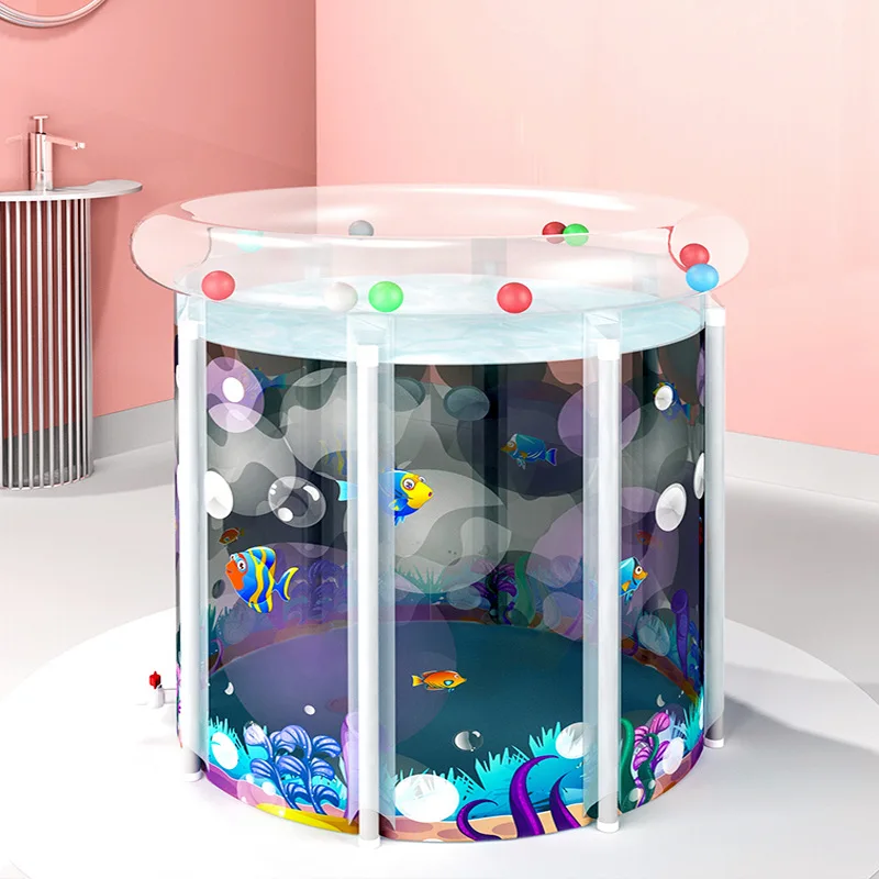 Baby Bath Tub Inflatable Bathtubs Baby Folding Bathtub Shower Basin Bath Tubs Swimming Pool for the Newborn 2 orders inflatable bathtub