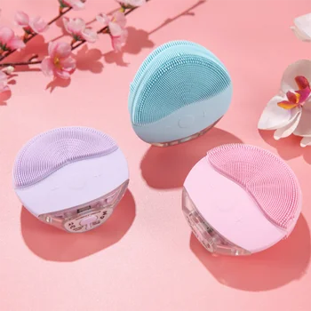 

Sonic Facial Cleaning Face Cleansing Brush IPX7 Waterproof Powered Facial Cleaning Devices Silicone Foreoing Skin Pore Cleaner