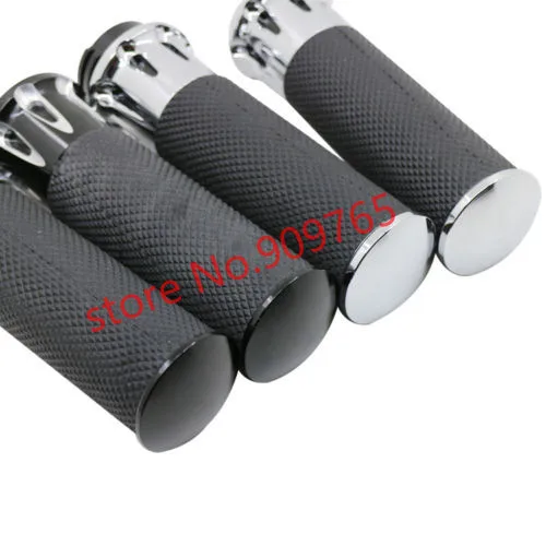 CNC резина " 25 мм руль ручки для Harley Dyna Honda VTX1300C Kawasaki Vulcan 1500 Suzuki Boulevard Yamaha Road Star