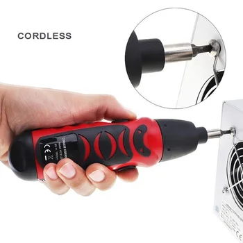 

new arrival Electric Screwdriver With Accessories Not Include 4*AA Batteries Multi-Function Torque Speed 2Nm 180rpm Home Use