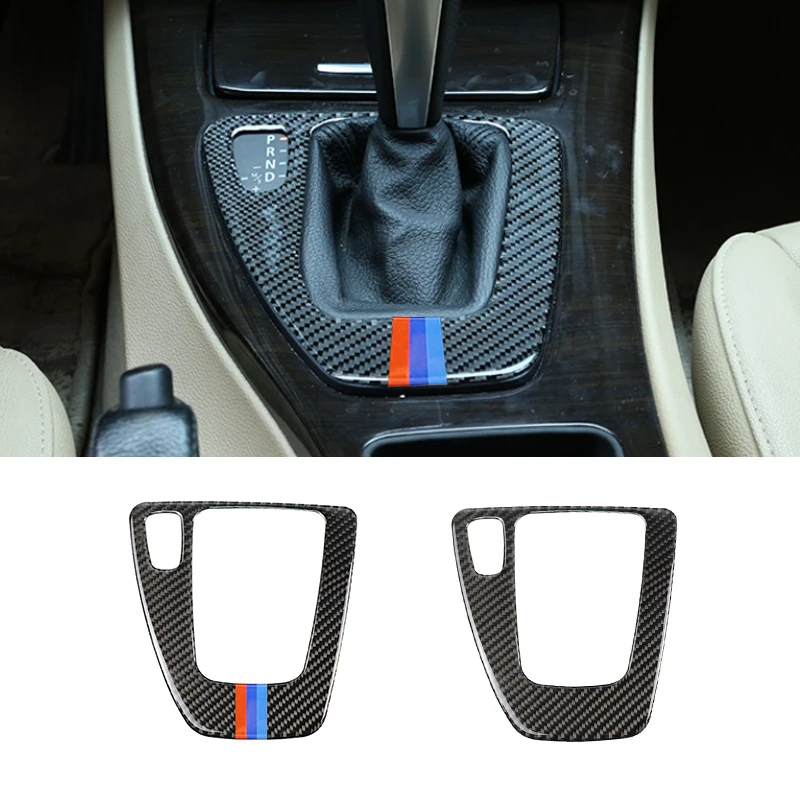 

For BMW 3 series E90 E92 E93 2005 2006 2007 2008 2009 2010 2011 2012 LHD/RHD Carbon Fiber Gear Shift Control Panel Cover Trim