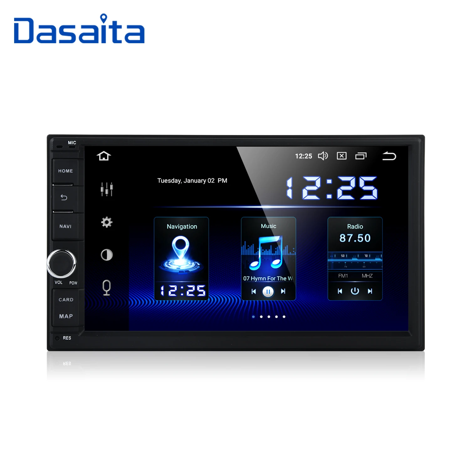Dasaita 2 DIN Android 10 0 Авторадио 7 &quotУниверсальный Автомобильный без dvd плеера GPS стерео