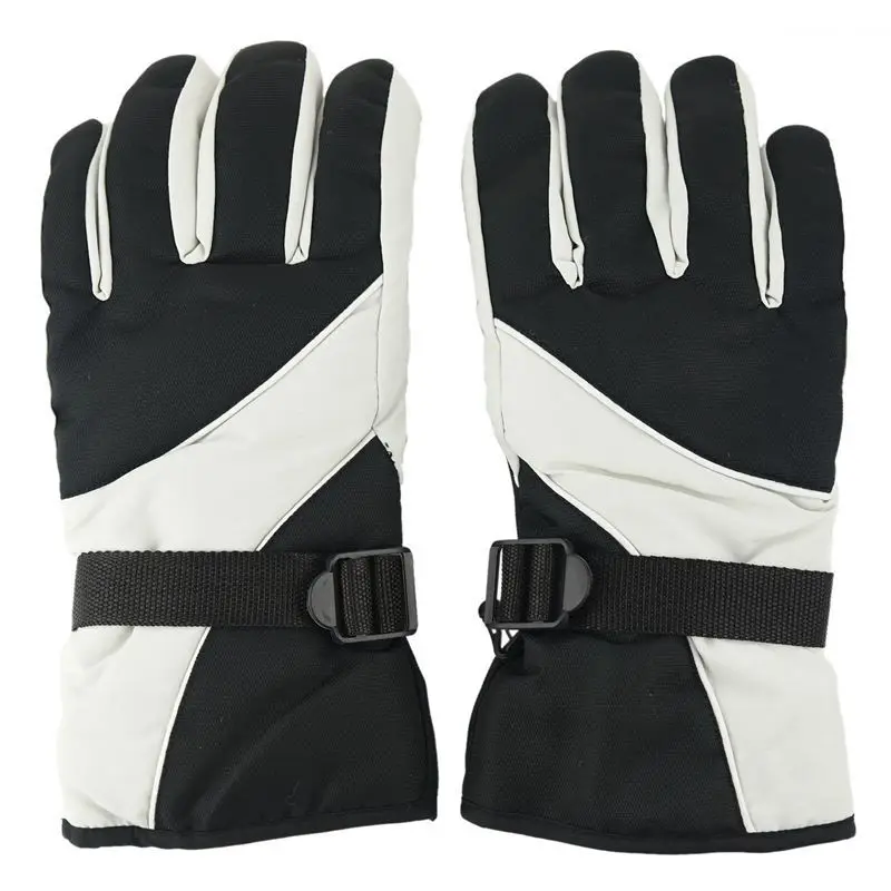 Новинка-мужские лыжные перчатки термальные водонепроницаемые для зимних видов спорта на открытом воздухе Сноуборд(серый