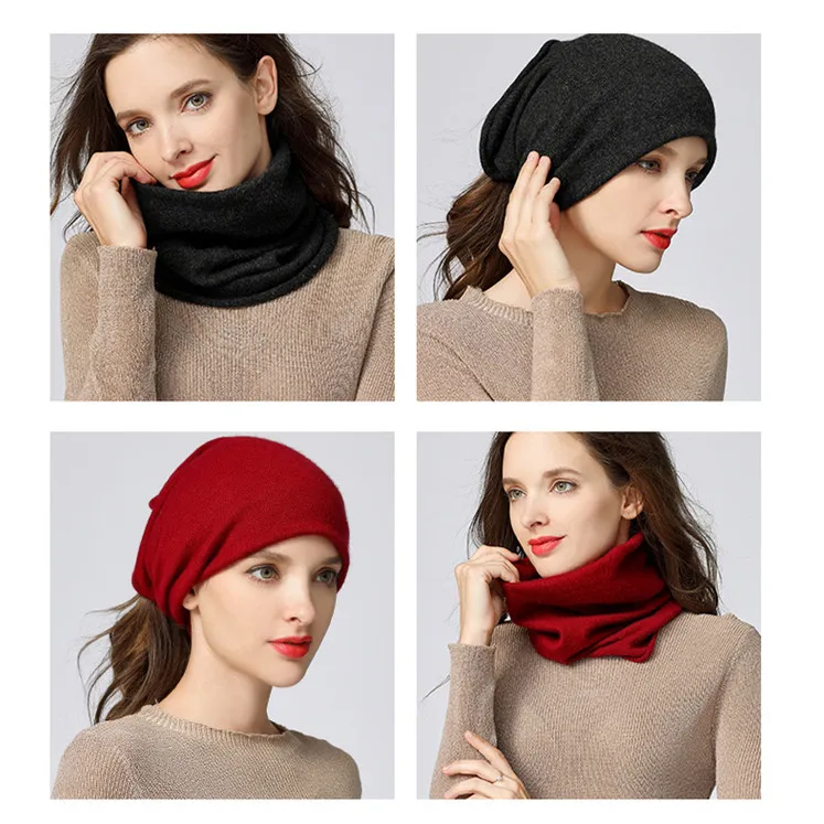 Sparsil femme hiver vison cachemire anneau écharpe chaud une