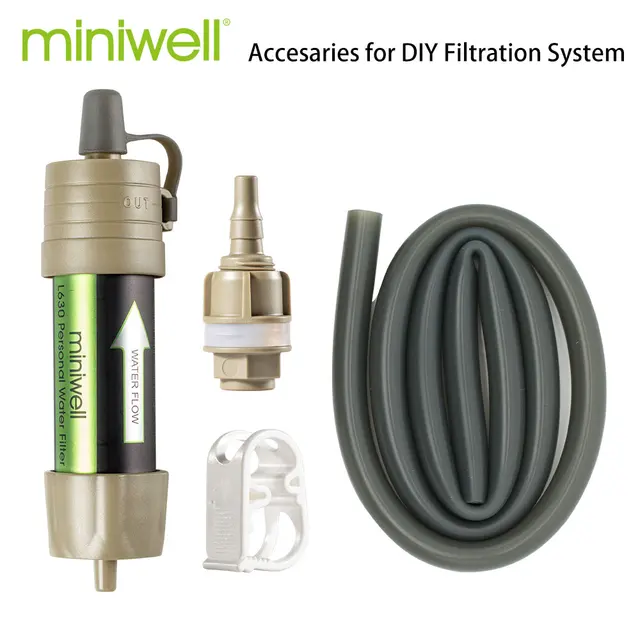 Miniwell L630 Personal Camping Purification Water Filter Straw for Survival or Emergency Supplies 1
