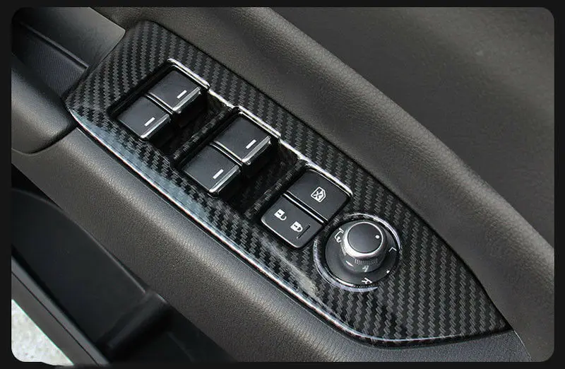 Крышка панели переключателя окна из углеродного волокна ABS Tirm для Mazda CX5