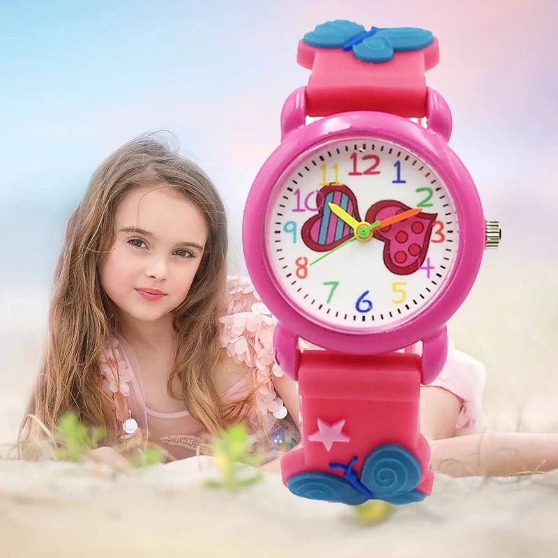 hot fashion 3D jelly band watches for girls cartoon pattern quartz boys watch free dropshipping waterproof wristwatches  (17)
