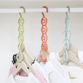 

Home Multi-function Multi-layer Wardrobe Space-saving Four-hole Hanger Storage Rack Organizing Artifacts Hanging Clothes