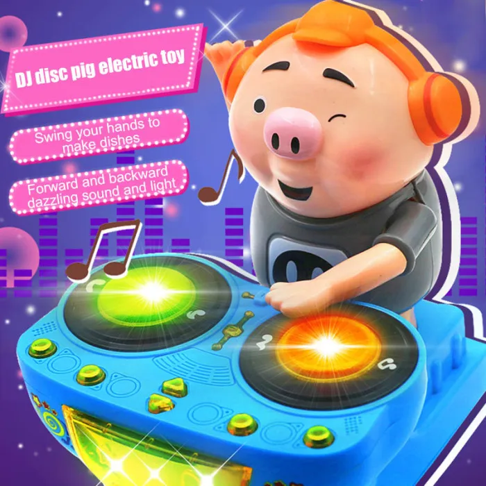Детская музыкальная игрушка электрическая диджей свинья забавная музыка свинья подарок для детей M09