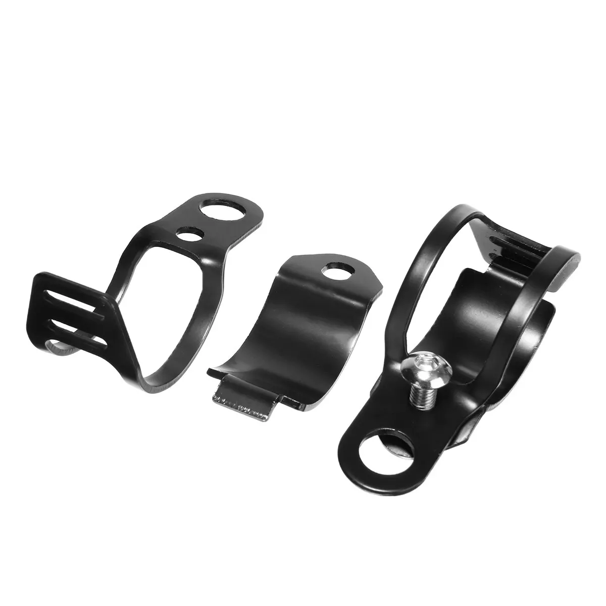 For Honda For Yamaha 1Pair Black Motorcycle Turn Signal Lamp 33-43mm Fork Clamp Metal Mount Bracket Headlight Holder Treyues