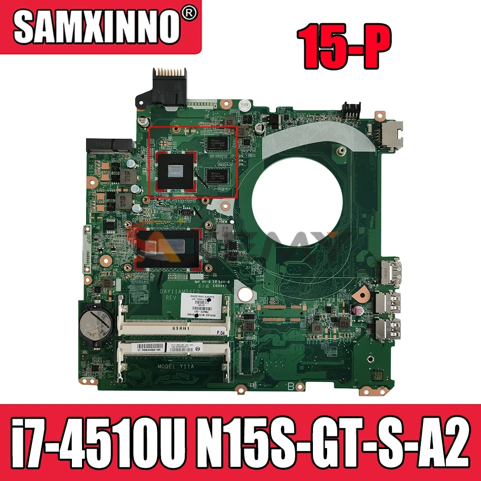 Для HP павильон 15-P DAY11AMB6E0 SR1EB i7-4510U N15S-GT-S-A2 DDR3L Тетрадь материнская плата полный тест