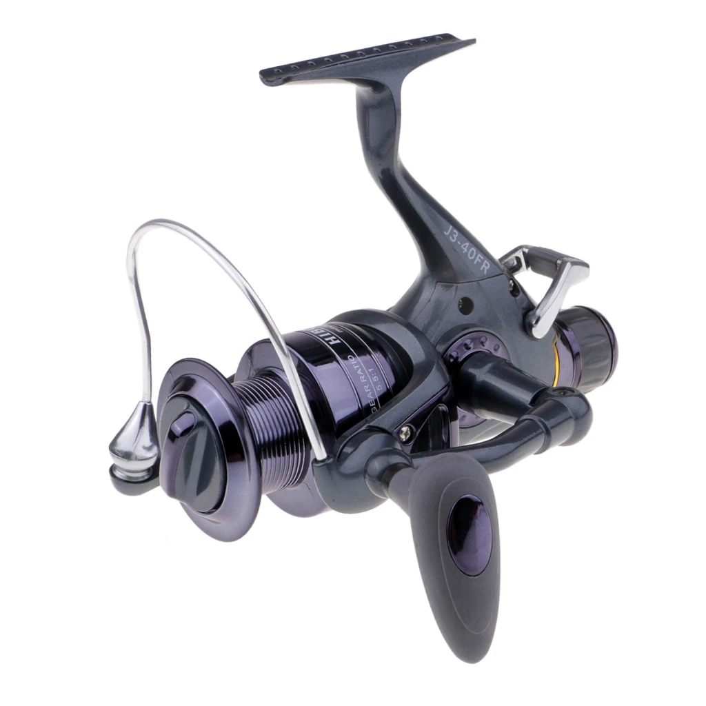 Carp Fishing Spinning Reel with Front and Rear Double Drag Brake System 3BB Left Right Interchangeable for Saltwater Freshwater