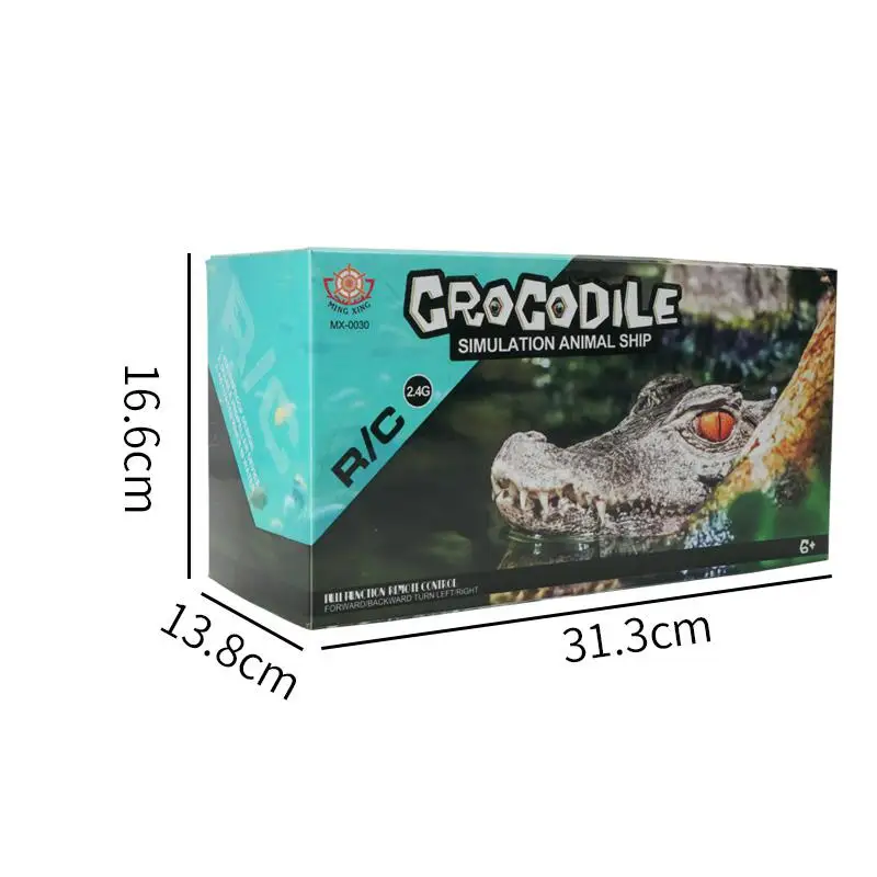 2.4G RC Boat Simulation Crocodiles Head Animal Shape Racing Boat Electric Waterproof Spoof Toy