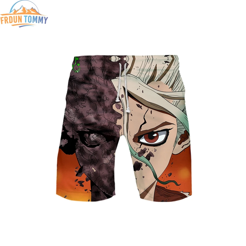 Стиль Dr. STONE 3D печать мужские летние Горячие Продажи Повседневные прохладные и дышащие вентиляционные Стильные пляжные шорты