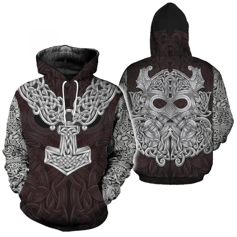 hoodies PLstar Космос Викинг татуировки 3D по всей поверхности печатных рубашки футболки 3D печати Толстовка/молния Человек Женщины случайные крест татуировки - Цвет: hoodies