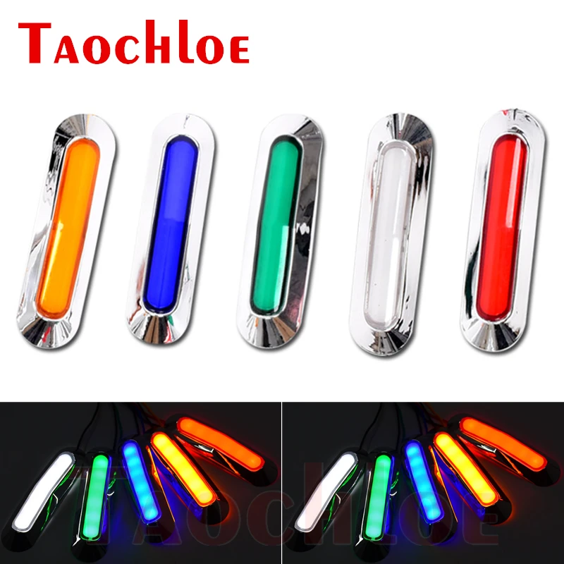 10Pcs Truck Side Light 24V 6 LED Marker Trailer Turn Signal For Bus Boat Car Bumper Clearance Red White Amber | Автомобили и