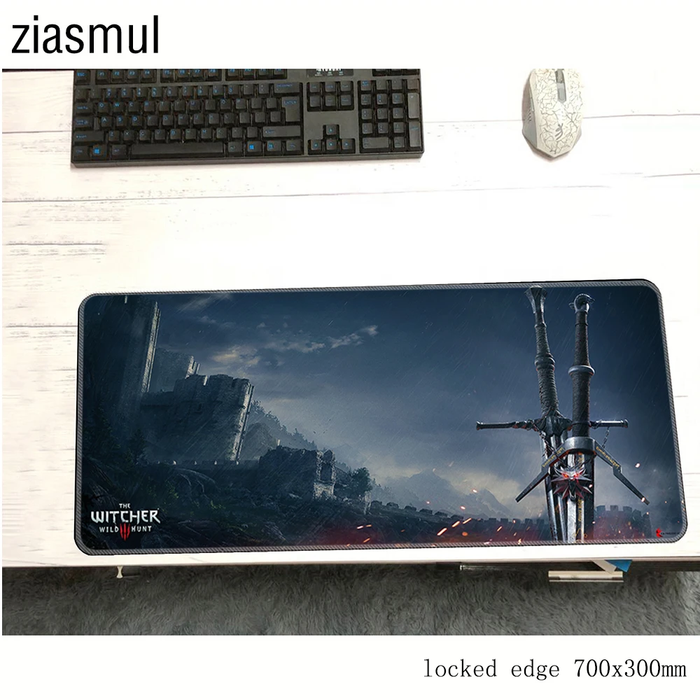 Geralt padmouse, натуральный каучук, 70x30 см, игровой коврик для мыши, игровой коврик для мыши, геймерский компьютерный esports, Настольный коврик, notbook mousemat pc