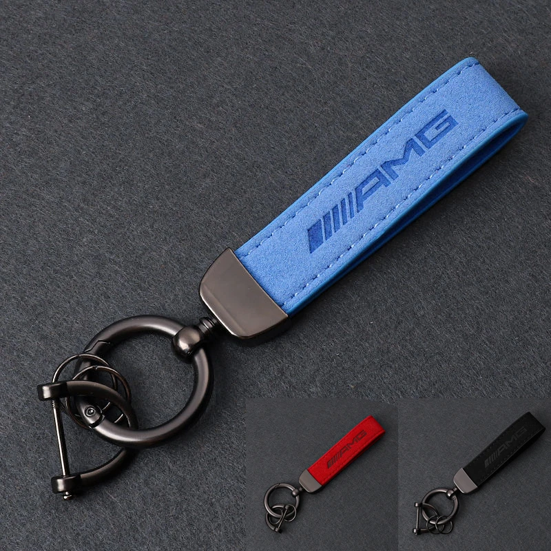 Автомобильный брелок с логотипом AMG меховые брелоки кольцо-цепочка для Mercedes W108 W124