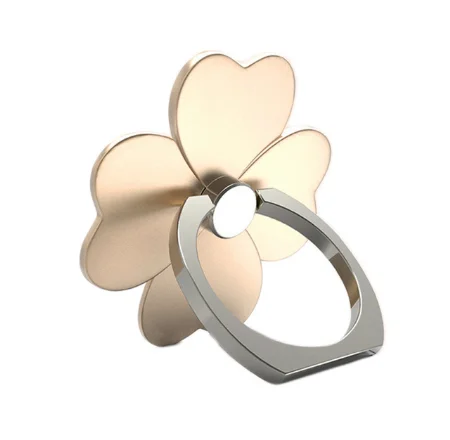 Leaf gold 360 градусов мышь Форма палец кольцо мобильного телефона держатель Подставка для iPhone всех смартфонов for xiaomi попсокет держатель для телефона в машину - Цвет: Leaf gold