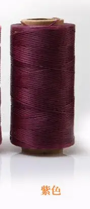 260 метров 1 мм 150D воск нить хлопок шнур ремень кожа ручной работы швейная нить для ручной работы - Цвет: purple