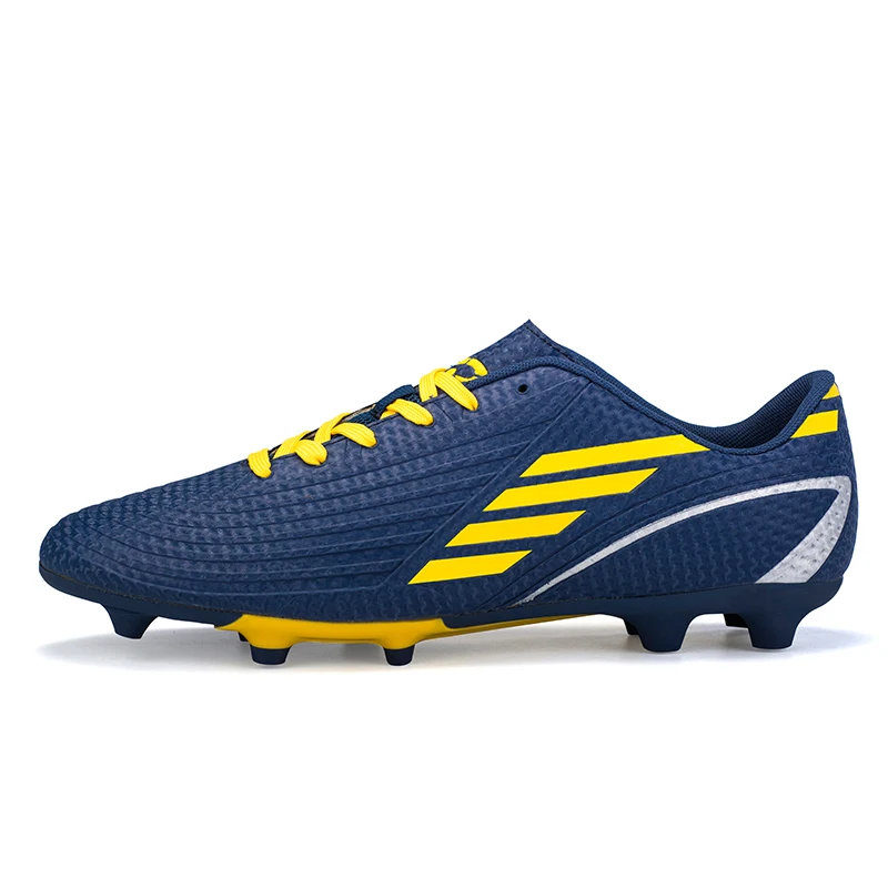 GRITION Soccer Shoes For Men Summer Outdoor Tactical Football Boots Anti-skid Breathable Men Sports Shoes New Arrival Sneakers - Цвет: Blue3