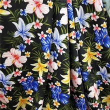 Платье шифон Материал DIY цветок шитье поли DIY ткань летняя ткань для шарфа блузка квалифицированная