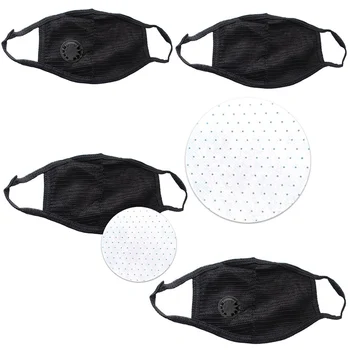 

1PC Unisex Black Mask Soft Cotton Winter Breathing Mask Anti-Dust Earloop Mouth Face Cover Outdoor Riding