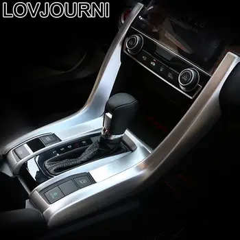 

Car Control System Gear Panel Interior Automobile Modified Automovil Trim Decoration Bright Sequins 16 17 18 19 FOR Honda Civic