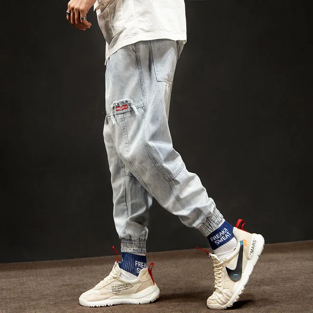 US $18.19 Hip Hop Joggers Men 2020 New Design Pockets Casual Pants High Street Trousers Elastic Waist Skatebo