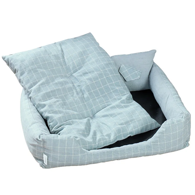 Waterproof Bottom Kennel Soft Fleece Dog Beds For Large Dogs Warm Cat Bed House Plaid Pet Sofa Dog Winter Warm Beds S M L XL Waterproof Bottom Kennel Soft Fleece Dog Beds For Large Dogs Warm Cat Bed House Plaid Pet Sofa Dog Winter Warm Beds S M L XL